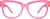 Front view of Square Glasses 2032417 in Hibiscus thumbnail