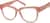 Angle view of Square Glasses 2032419 in Papaya thumbnail