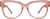 Front view of Square Glasses 2032419 in Papaya thumbnail