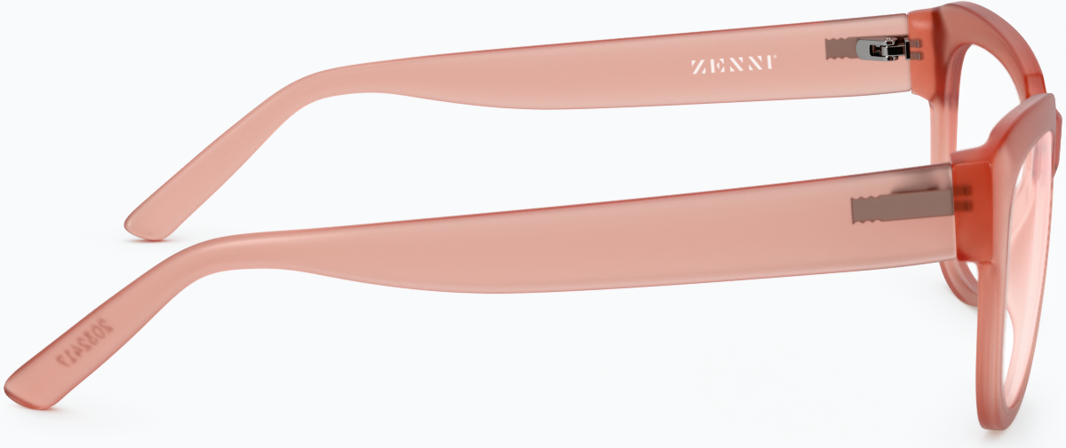 Side view of Square Glasses 2032419 in Papaya thumbnail