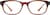 Front view of Rectangle Glasses 2032515 in Brown thumbnail
