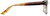 Side view of Rectangle Glasses 2032515 in Brown thumbnail