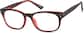 Angle view of Rectangle Glasses 2032521 in Black thumbnail