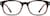 Front view of Rectangle Glasses 2032521 in Black thumbnail