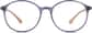 Front view of Round Glasses 2032816 in Slate thumbnail