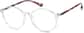 Angle view of Round Glasses 2032823 in Clear thumbnail