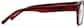 Side view of Rectangle Glasses 2032918 in Red thumbnail