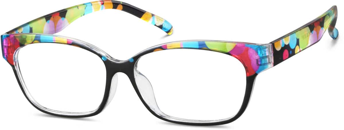 Angle view of Cat-Eye Glasses  2032921 in Polka Dot