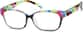 Angle view of Rectangle Glasses 2032921 in Polka Dot thumbnail