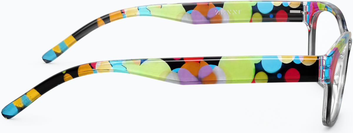 Side view of Rectangle Glasses 2032921 in Polka Dot thumbnail