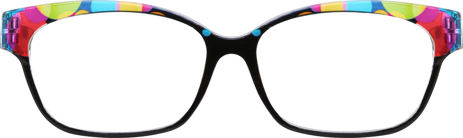 Black Floral Cat-Eye Glasses #2032916 | Zenni Optical