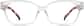 Front view of Rectangle Glasses 2032923 in Clear thumbnail