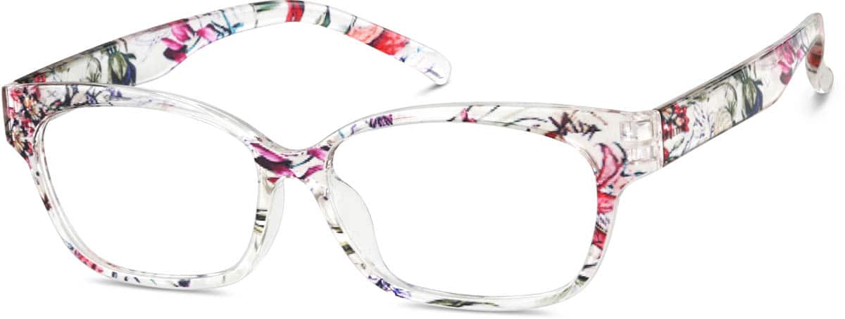 Angle view of Cat-Eye Glasses  2032939 in Floral