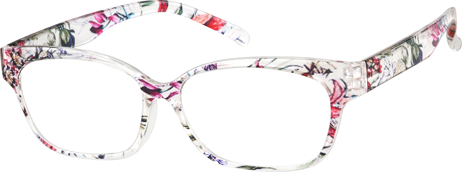 ルネルネです Brown/Blue Geometric Glasses #4442239 | Zenni Optical