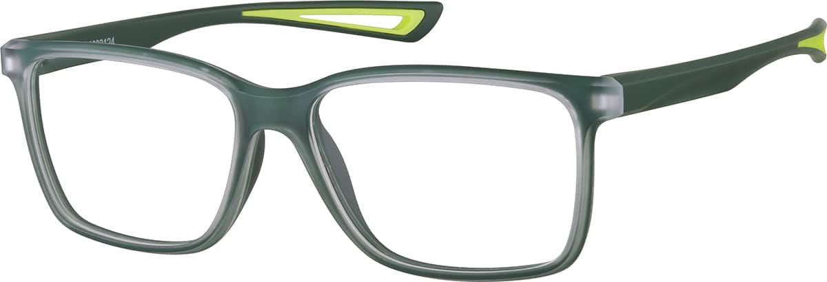 Angle view of Square Glasses 2033124 in Forest