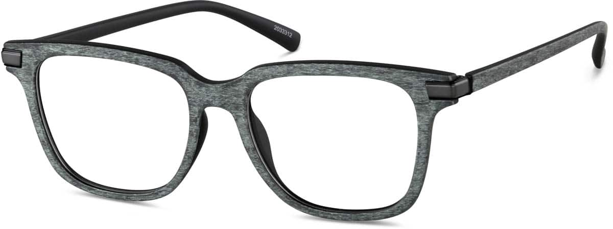 Angle view of Square Glasses 2033312 in Ash