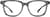 Front view of Square Glasses 2033312 in Ash thumbnail