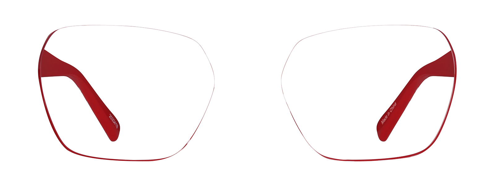 SQUARELINE☆Ess Red Square Glasses #2033418 | Zenni Optical