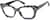 Angle view of Square Glasses 2033421 in Black thumbnail
