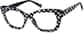 Angle view of Square Glasses 2033421 in Black thumbnail