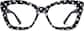 Front view of Square Glasses 2033421 in Black thumbnail