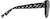 Side view of Square Glasses 2033421 in Black thumbnail