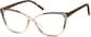 Angle view of Cat-Eye Glasses 2033615 in Brown thumbnail