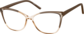 Angle view of Cat-Eye Glasses 2033615 in Brown thumbnail