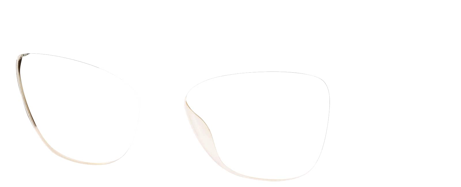 Angle view of Cat-Eye Glasses 2033615 in Brown