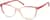 Angle view of Cat-Eye Glasses 2033618 in Red thumbnail