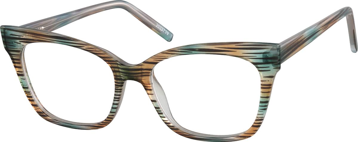 Angle view of Cat-Eye Glasses 2033739 in Pattern