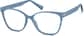 Angle view of Square Glasses 2034416 in Blue thumbnail