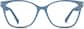 Front view of Square Glasses 2034416 in Blue thumbnail