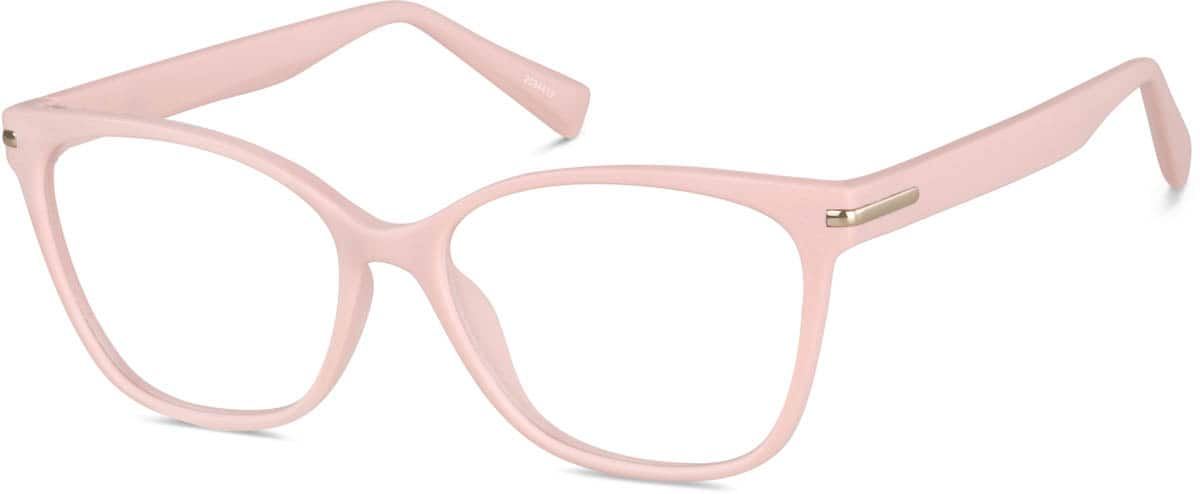 Angle view of Square Glasses 2034419 in Pink