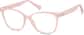 Angle view of Square Glasses 2034419 in Pink thumbnail