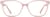 Front view of Square Glasses 2034419 in Pink thumbnail