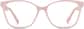 Front view of Square Glasses 2034419 in Pink thumbnail