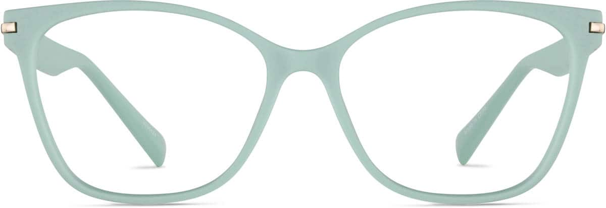 Front view of Square Glasses 2034424 in Green