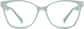 Front view of Square Glasses 2034424 in Green thumbnail