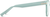 Side view of Square Glasses 2034424 in Green thumbnail
