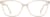 Front view of Square Glasses 2034433 in Cream thumbnail