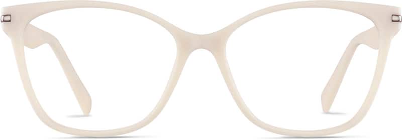 Cream Square Glasses