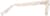 Side view of Square Glasses 2034433 in Cream thumbnail
