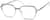 Angle view of Geometric Glasses 2034612 in Gray Glitter thumbnail