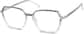 Angle view of Geometric Glasses 2034612 in Gray Glitter thumbnail