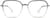 Front view of Geometric Glasses 2034612 in Gray Glitter thumbnail