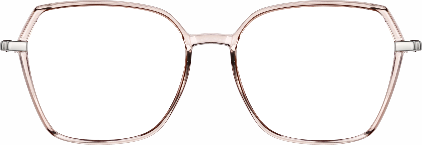 Front view of Geometric Glasses 2034617 in Mulberry