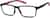 Angle view of Rectangle Glasses 2035021 in Black thumbnail