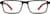 Front view of Rectangle Glasses 2035021 in Black thumbnail