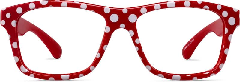 Red Kids' Square Glasses